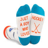 Unisex Hockey Socks for Children, Funny Hockey Gifts for Hockey Lovers, Kids' Hockey Socks, Cute Sports Socks for Boys and Girls, Novelty Kids' Gifts for Sports Lovers, Gifts for 7-10 Years Old