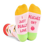 Funny Peach Unisex Child's Pink Crew Socks