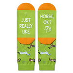 Unisex Funny Horse Socks, Horse Gifts for Women and Men, Horse Gifts Farm Animal Socks