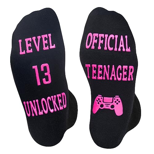 13th Birthday Gift for Kids , Gifts for 13 Year Old Boy Girl, 13th Birthday Gifts Funny Fun Crazy Socks for Teens