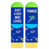 Novelty Tennis Socks For Boys Girls, Funny Tennis Gifts, Ball Sports Lover Gift, Unisex Pattern Socks for Kids, Funny Socks, Cute Socks, Fun Tennis Themed Socks, Gifts for 7-10 Years Old