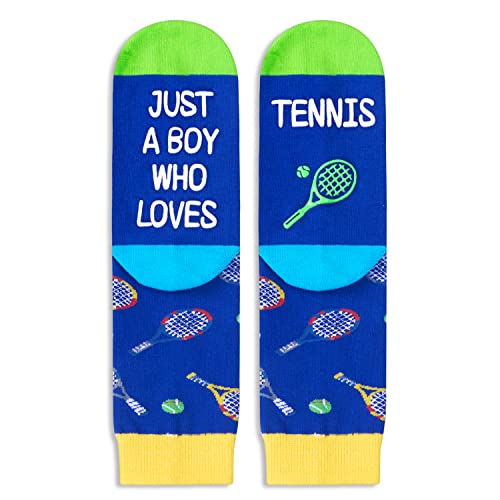 Novelty Tennis Socks For Boys Girls, Funny Tennis Gifts, Ball Sports Lover Gift, Unisex Pattern Socks for Kids, Funny Socks, Cute Socks, Fun Tennis Themed Socks, Gifts for 7-10 Years Old