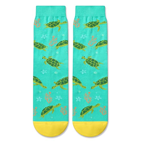 One-Size-Fits-All Turtle Gifts, Unisex Turtle Socks for Women and Men,  Turtle Gifts Gender-Neutral Animal Socks