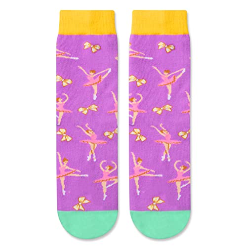 Novelty Dance Socks Ballerina Socks for Kids who Love to Dance, Funny –  Happypop