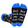 Men's Funny Novelty Silly Socks, Great Best Uncle Gifts from Niece Nephew, Uncle Birthday Gifts, Cool Uncle Awesome Uncle Gifts, Father's Day Gift for Uncle