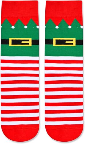 Funny Christmas Gifts for Kids 4-7 Years, Christmas Socks, Christmas Elf Socks for Boys Girls, Xmas Gifts, Holiday Gifts, Christmas Elf Gifts, Santa Gift Stocking Stuffer Ideas