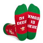 4-7 Years Old Reindeer Socks, Funny Christmas Gifts for Boys Girls, Christmas Vacation Gifts, Xmas Gifts, Holiday Gifts, Reindeer Gifts, Santa Gift Stocking Stuffer