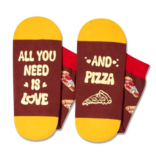 Novelty Pizza Gifts For Men Women, Pizza Socks Pizza Gifts for Pizza Lovers, Unisex Funny Silly Pizza Socks Gifts