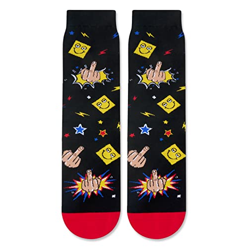 Funny Gifts For Men Women Crazy Gifts Unisex Novelty Socks Sarcastic Gifts Middle Finger Gifts Middle Finger Socks