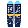 Novelty Weightlifting Socks, Funny Weight Lifting Gifts for Weight Lifting Lovers, Gymnastics Sock, Gifts for Gym Lovers, Unisex Weight Lifting Themed Socks, Powerlifting Gifts, Fun Socks