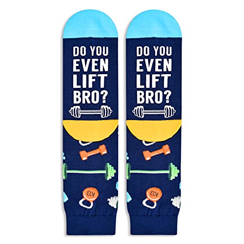 Novelty Weightlifting Socks, Funny Weight Lifting Gifts for Weight Lifting Lovers, Gymnastics Sock, Gifts for Gym Lovers, Unisex Weight Lifting Themed Socks, Powerlifting Gifts, Fun Socks