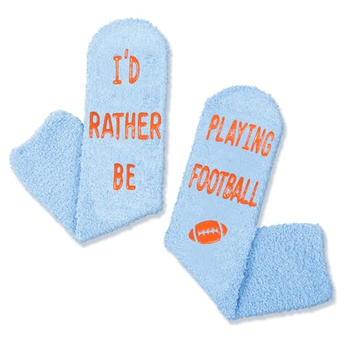 Unisex Football Socks for Kids Teens, Funny Football Gifts for Football Lovers, Boys Girls Football Socks, Cute Sports Socks for Sports Lovers, Gifts for 7-10 Years Old