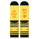 One-Size-Fits-All Bee Gifts, Unisex Bee Socks for Women and Men,  Bee Gifts Gender-Neutral Animal Socks