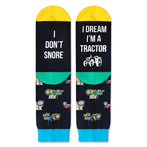 Unisex Funny Socks Truck Socks Tractor Socks, Men Women Funny Gifts Trucker Gifts Tractor Gifts, Novelty Socks Silly Socks