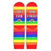 Unisex Rainbow Socks, Pride Socks for Women Men, Lgbtq Socks, Funny Colorful Striped Socks, Lesbian Gifts Gay Gifts, Lgbtq Gifts Pride Gifts