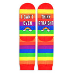 Unisex Rainbow Socks, Pride Socks for Women Men, Lgbtq Socks, Funny Colorful Striped Socks, Lesbian Gifts Gay Gifts, Lgbtq Gifts Pride Gifts