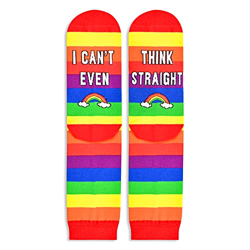 HAPPYPOP Pride Socks for Women Men Lgbtq Socks, Lgbtq Gifts Lesbian Gifts  Gay Gifts, Funny Striped Socks Rainbow Socks - Yahoo Shopping