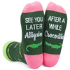 Funny Socks Alligator Socks,Crazy Alligator Gifts for Men Women Sea Animal Gifts for Men Women,Animal Lover Gifts