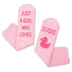 Perfect Gifts for Daughters and Granddaughters Who Love Duck, Cute Duck Gifts for Girls, Crazy Fuzzy Duck Socks Gifts for 7-10 years old Girls, Unique Duck Gifts for Duck Lovers