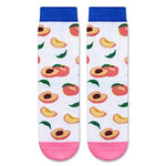 Peach Gifts Girls Cute Fruit Socks Peach Gifts for Kids Funny Peach Themed Socks for Girls 7-10 Years Old