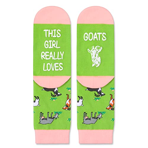 Goat Gifts for Girls and Children Goat Lovers Gifts Best Gifts for Daughter Cute Goat Socks, Gifts for 7-10 Years Old Girl
