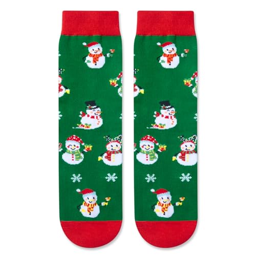 Funny Christmas Gifts for Kids 4-7 Years, Christmas Socks, Snowman Socks for Boys Girls, Xmas Gifts, Holiday Gifts, Snowman Gifts, Santa Gift Stocking Stuffer