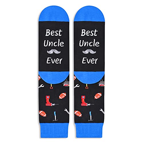 Men's Funny Novelty Silly Socks, Great Best Uncle Gifts from Niece Nephew, Uncle Birthday Gifts, Cool Uncle Awesome Uncle Gifts, Father's Day Gift for Uncle