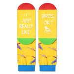 Gender-Neutral Bird Gifts, Unisex Bird Socks for Women and Men, Bird Gifts Animal Socks