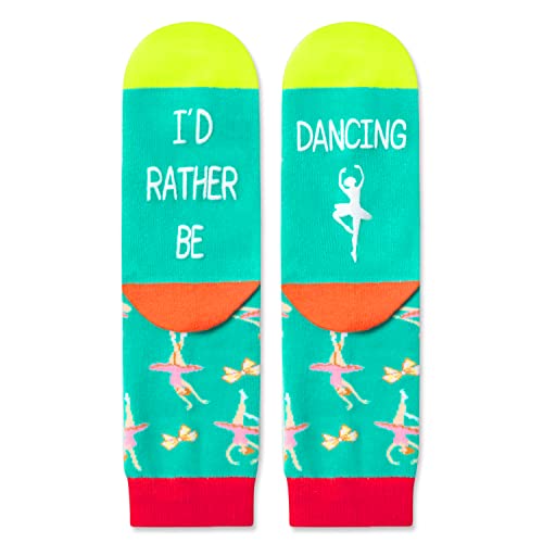 Novelty Dance Socks for Kids, Funny Dance Gifts for Sports Lovers, Kids' Gifts for Boys and Girls, Unisex Dance Themed Socks Children, Silly Socks, Cute Socks, Gifts for 7-10 Years Old