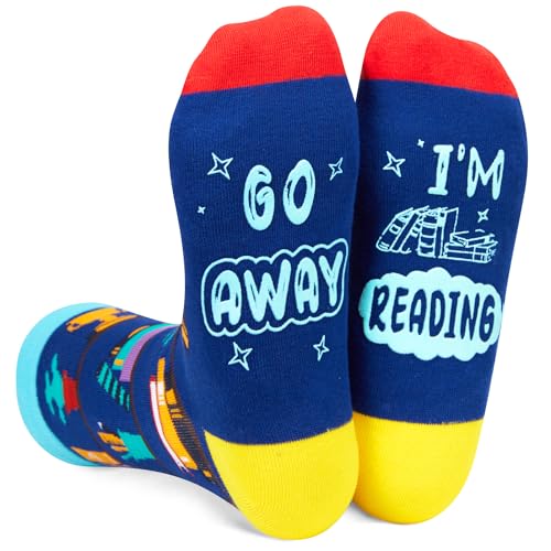 Book Gifts for Students, Cool Socks for Women Men Teens, Silly Socks ...