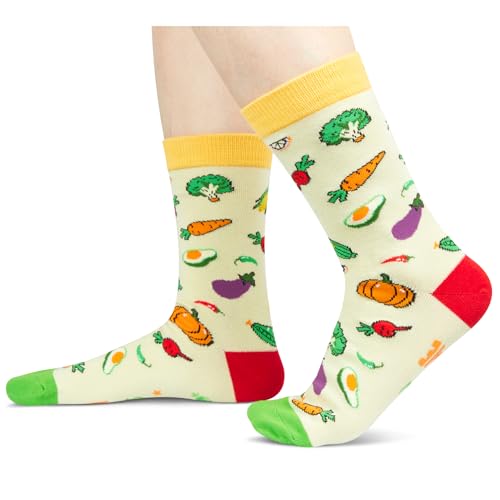 Funny Vegan Gifts for Women Gifts for Vegans Vegan Gifts for Men Vegetarian Gifts, Vegan Socks Vegetable Socks