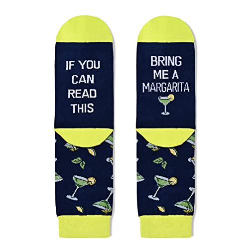 Unique Margarita Socks Ideal Gifts for Drinkers Funny Margarita Gift for Men and Women, Margarita Lover Gift