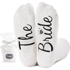 Bride Gifts for Wedding, Lovely Engagement Wedding Socks, Fuzzy Bride Socks