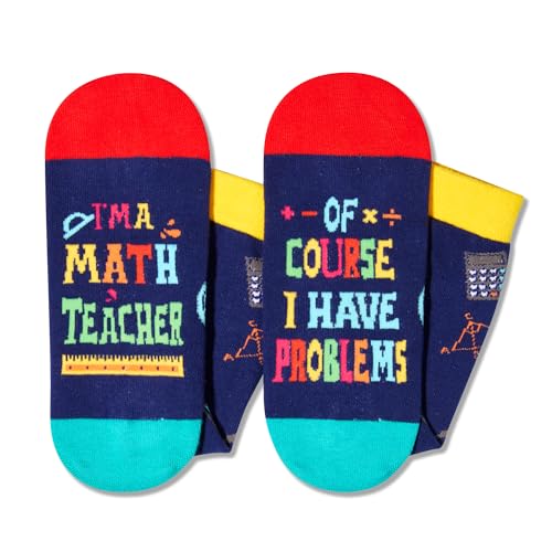 Teacher Christmas Gifts Men Women, Math Teacher Gifts Teacher Appreciation Gifts, Funny Teacher Socks Math Socks