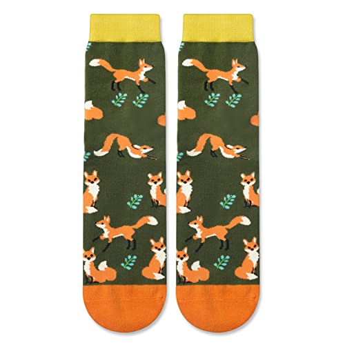 Versatile Fox Gifts, Unisex Fox Socks for Women and Men, All-occasion Fox Gifts Animal Socks