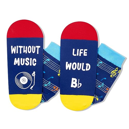 Novelty Gifts for Music Lovers,Players, Composers, Conductors, Music Performers, Singers, and Music Teachers, Music Note Socks Gift For Men Women, Musician Gifts