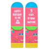 5th Birthday Gifts for 5 Year Old Girls Boys, Crazy Silly Funny Socks for Kids, Kids Novelty Socks