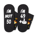 50th Birthday Socks Crazy Silly Gift Idea for Him and Her Unique 50th Birthday Gifts for 50 Year Old Men Women