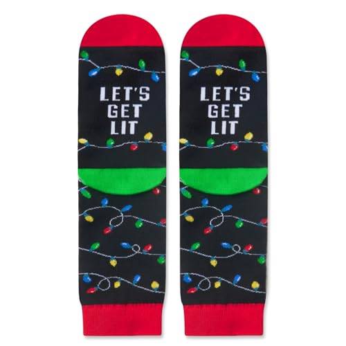 Funny Christmas Gifts for 4-7Years Old Boys Girls, Christmas Vacation Gifts, Christmas Socks, Christmas Light Socks, Xmas Gifts, Holiday Gifts, Christmas Light Gifts