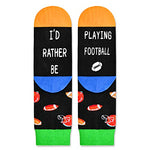 Kids' Fun Socks, Unisex Novelty Football Socks for Kids, Children Ball Sports Socks, Funny Football Gifts for Football Lovers, Gifts for Boys Girls, Sports Lover Gift, Gifts for 7-10 Years Old