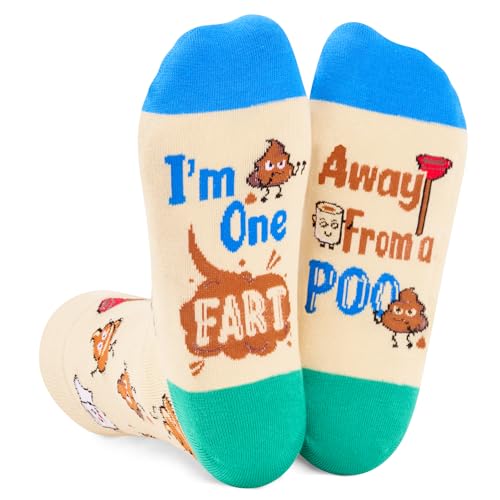 Weird Gifts, Silly Gifts, Gag Joke Gifts, Unisex Funny Socks, Sarcastic Silly Gag Poo Socks, Weird Fart Socks