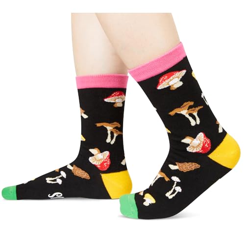 Funny Mushroom Gifts Plant Lover Gifts for Nature Lovers, Mushroom Themed Gifts Cool Mushroom Socks for Men Women