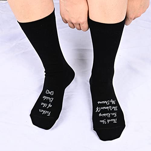 Unique Father of the Bride Gifts, Wedding Socks, Wedding Day Socks, Brides Father Gift, Wedding Gift, Dad Gift from Bride, Gift from Bride to Dad, Father of the Bride Socks