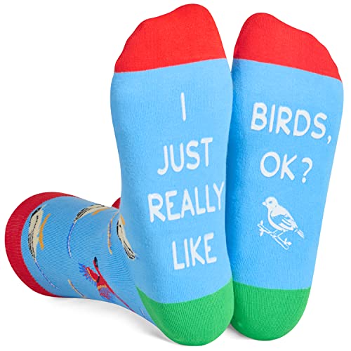 Unique Bird Gifts, Unisex Bird Socks for Men and Women, Best Gift for Bird Lovers, Valentines Gifts, Christmas Gifts