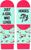 Novelty Horse Socks, Gifts for 4-7 Years Old Girls, Funny Horse Gifts for Llama Lovers, Animal Socks, Kids Horse Themed Socks, Animal Lover Gift, Silly Socks, Fun Socks