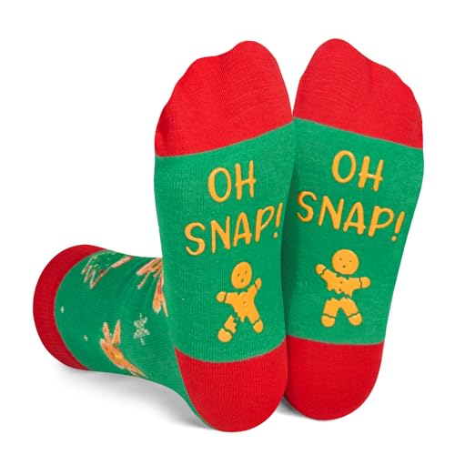 Christmas Vacation Gifts, Santa Gift Stocking Stuffers, Gingerbread Socks, Unique Xmas Gifts for Boys Girls, Funny Christmas Gifts for Kids, Gifts for 7-10 Years Old