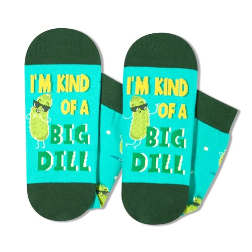 Unisex Pickle Socks, Pickle Lover Gift, Funny Food Socks, Novelty Pickle Gifts, Gift Ideas for Men Women, Funny Pickle Socks for Pickle lovers