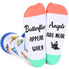 Gender-Neutral Butterfly Gifts, Unisex Butterfly Socks for Women and Men, Butterfly Gifts Animal Socks