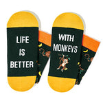 Versatile Monkey Gifts, Unisex Monkey Socks for Women and Men, All-occasion Monkey Gifts Animal Socks