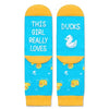 Rubber Duck Gifts for Girls and Children Duck Lovers Gifts Best Gifts for Daughter Cute Duck Socks, Gifts for 7-10 Years Old Girls